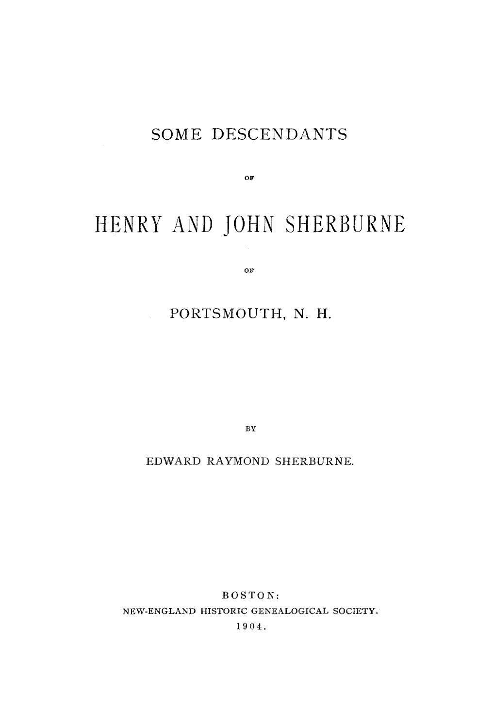Henry and John Sherburne
