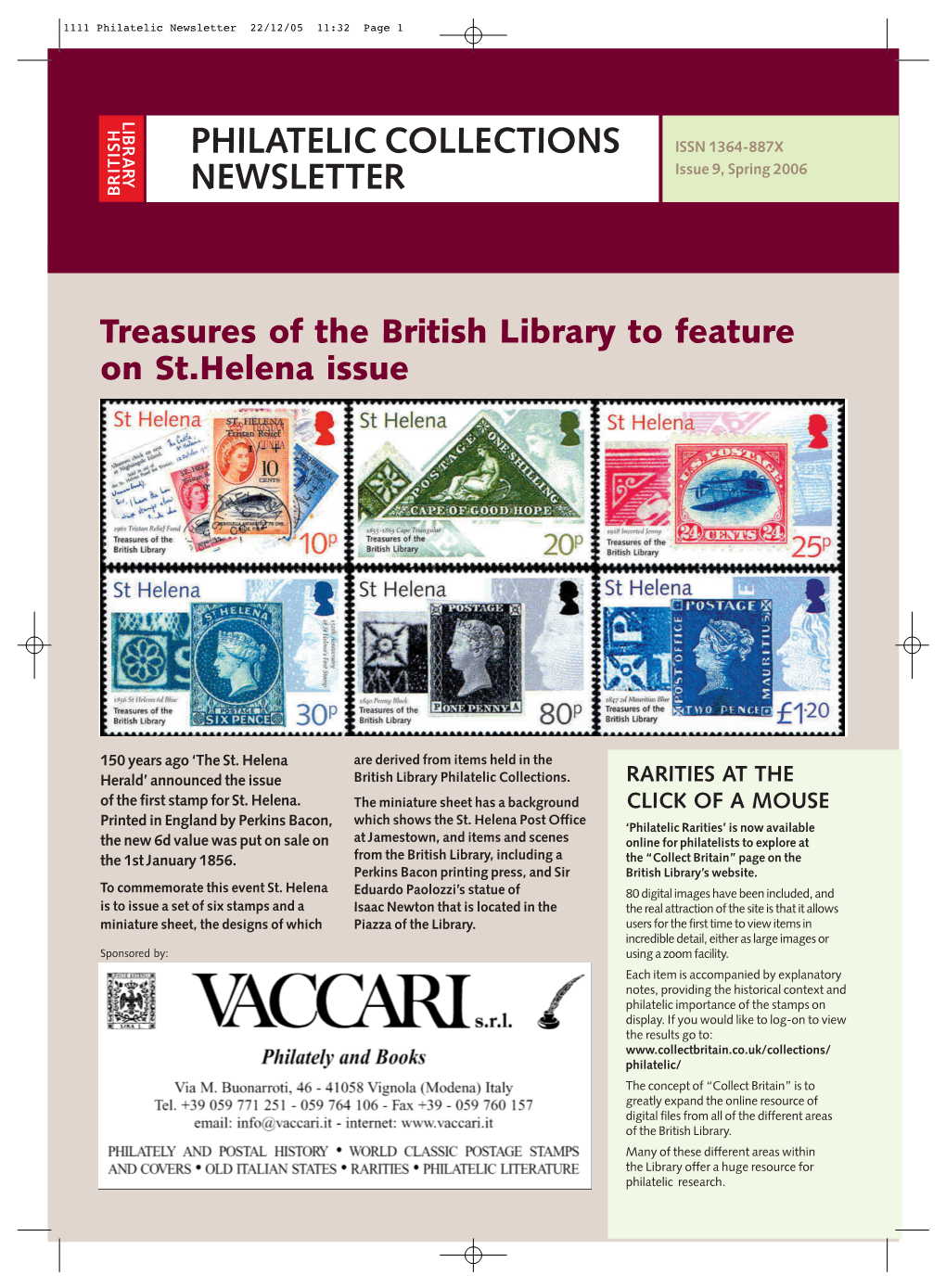 1111 Philatelic Newsletter 22/12/05 11:32 Page 1