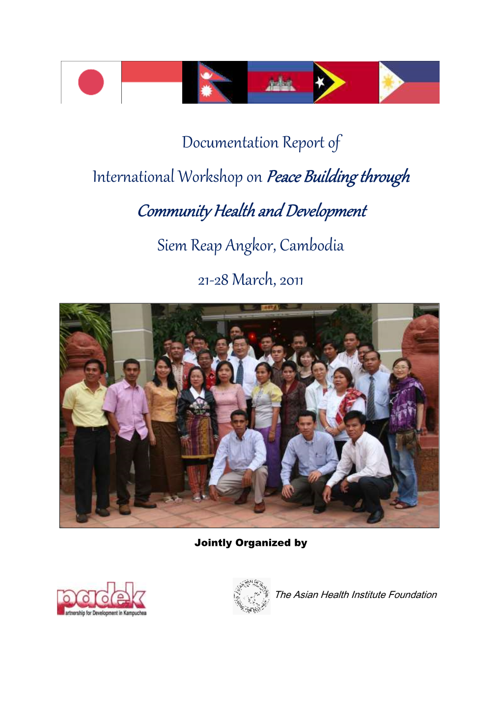 IWS on Peace Building Through Community Health And