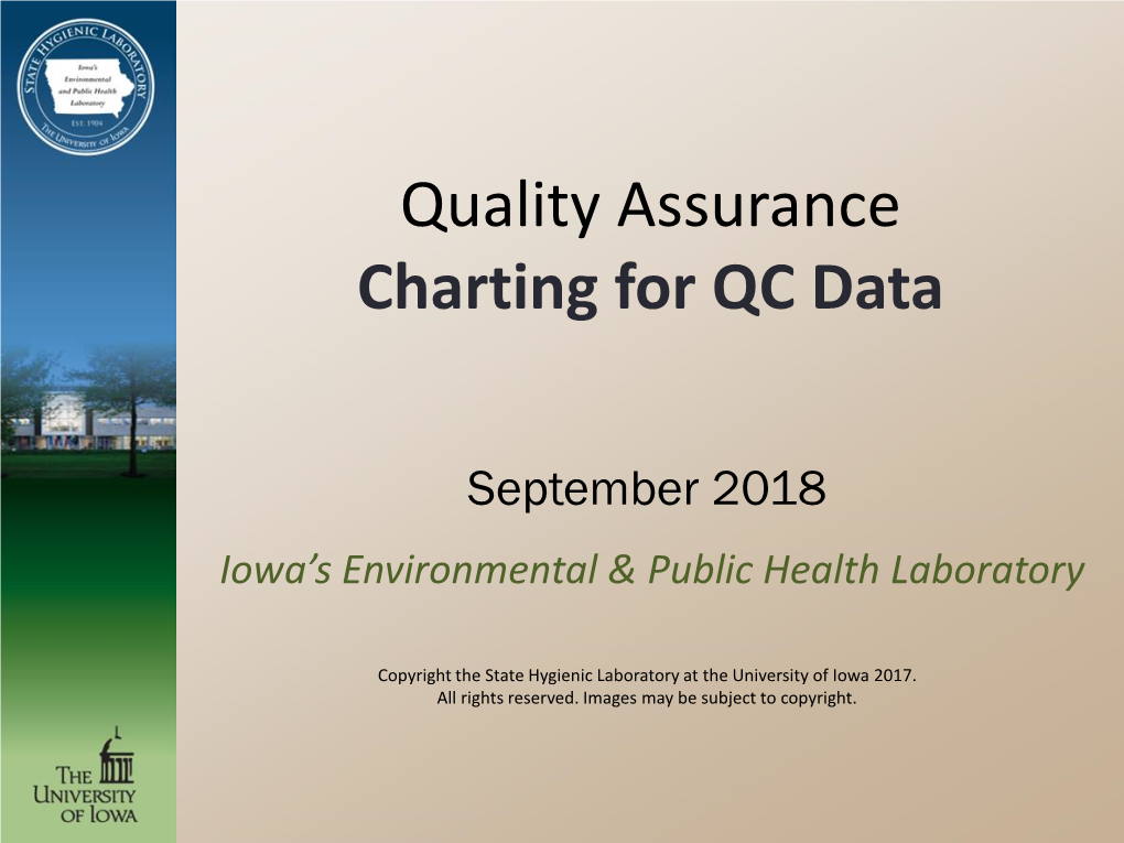 Quality Assurance Charting for QC Data