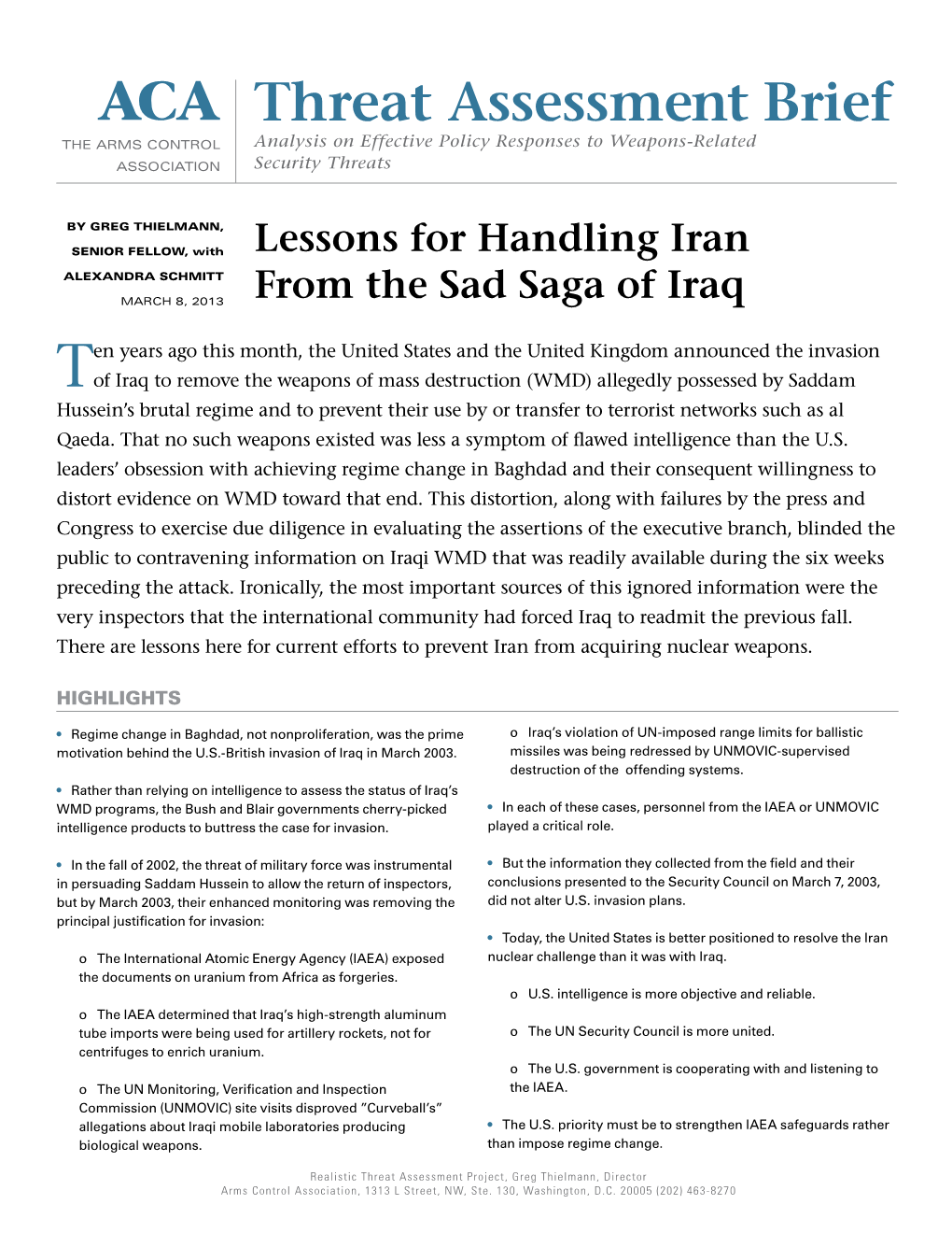 Lessons for Handling Iran from the Sad Saga of Iraq