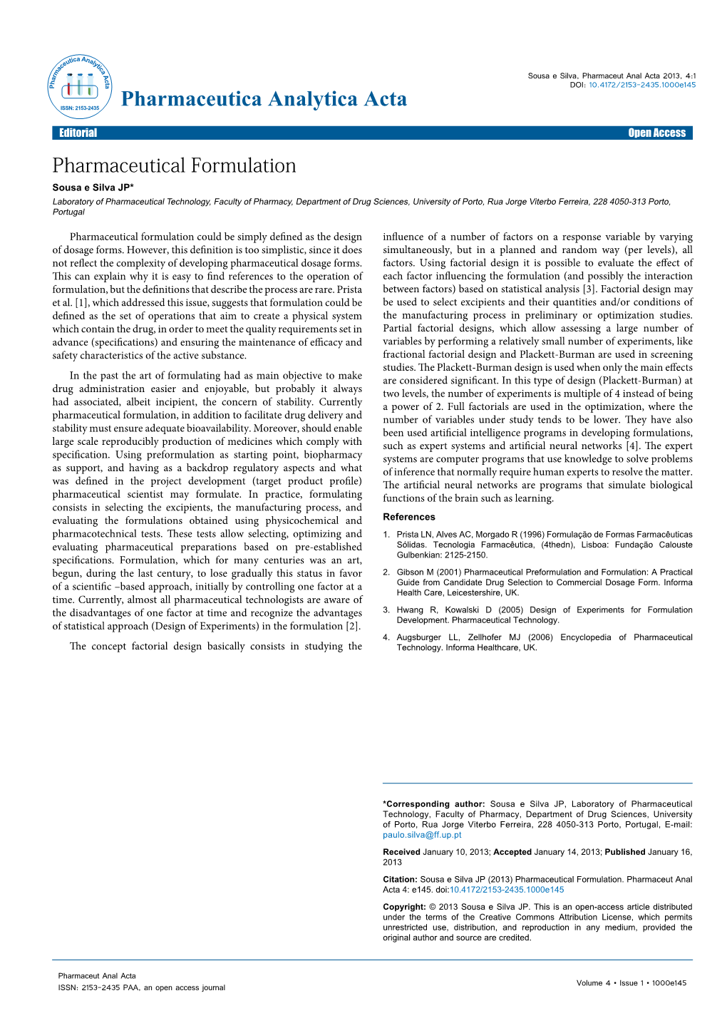 Pharmaceutical Formulation