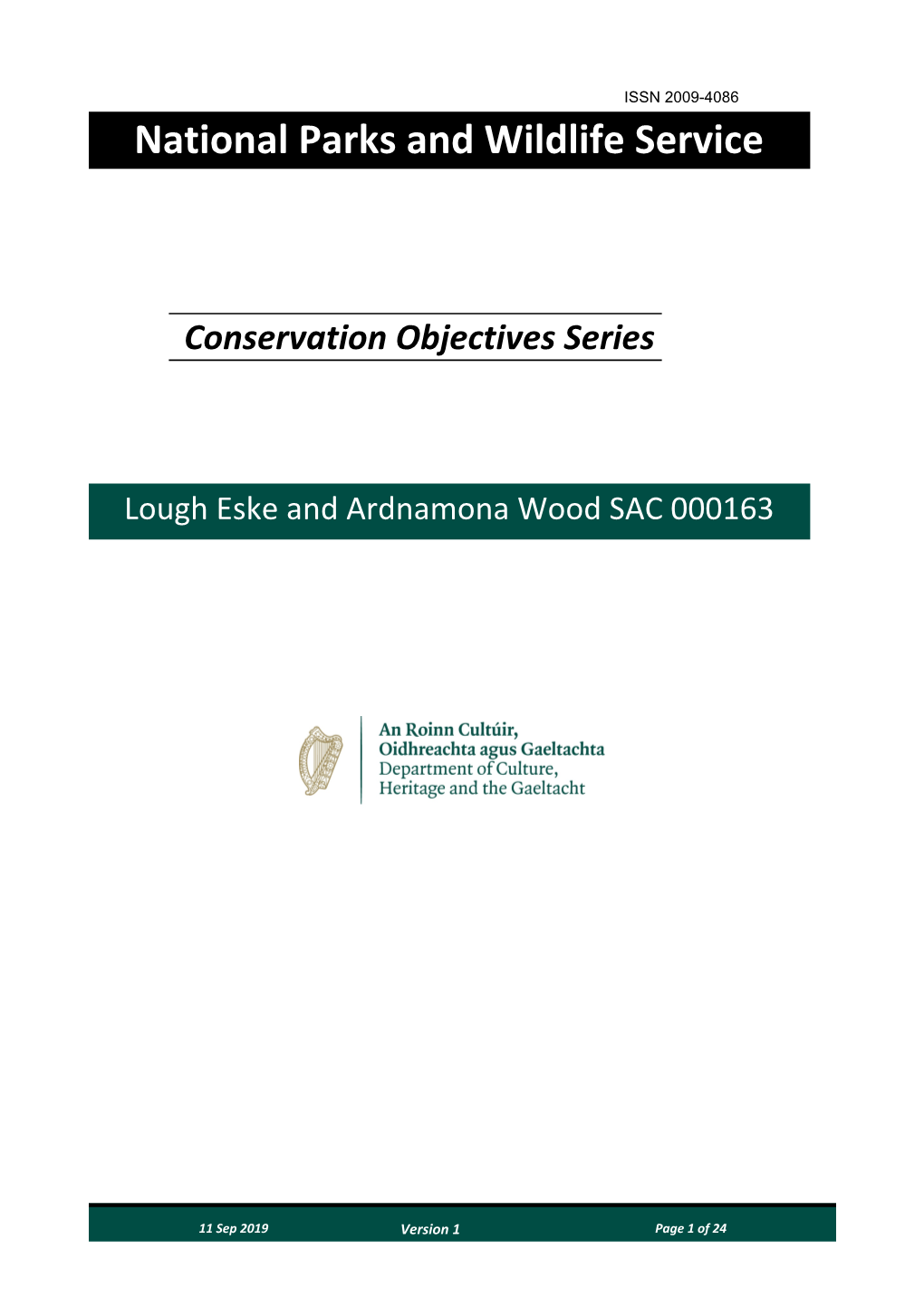 Conservation Objectives Series