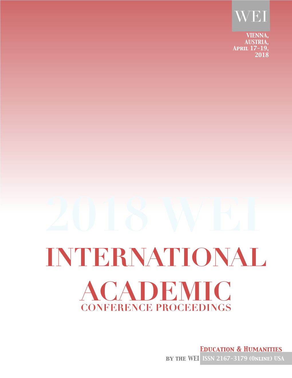 Conference Proceedings for Education and Humanities-Vienna