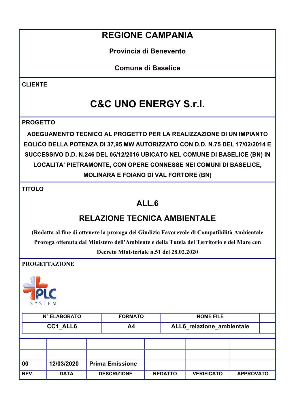 C&C UNO ENERGY S.R.L