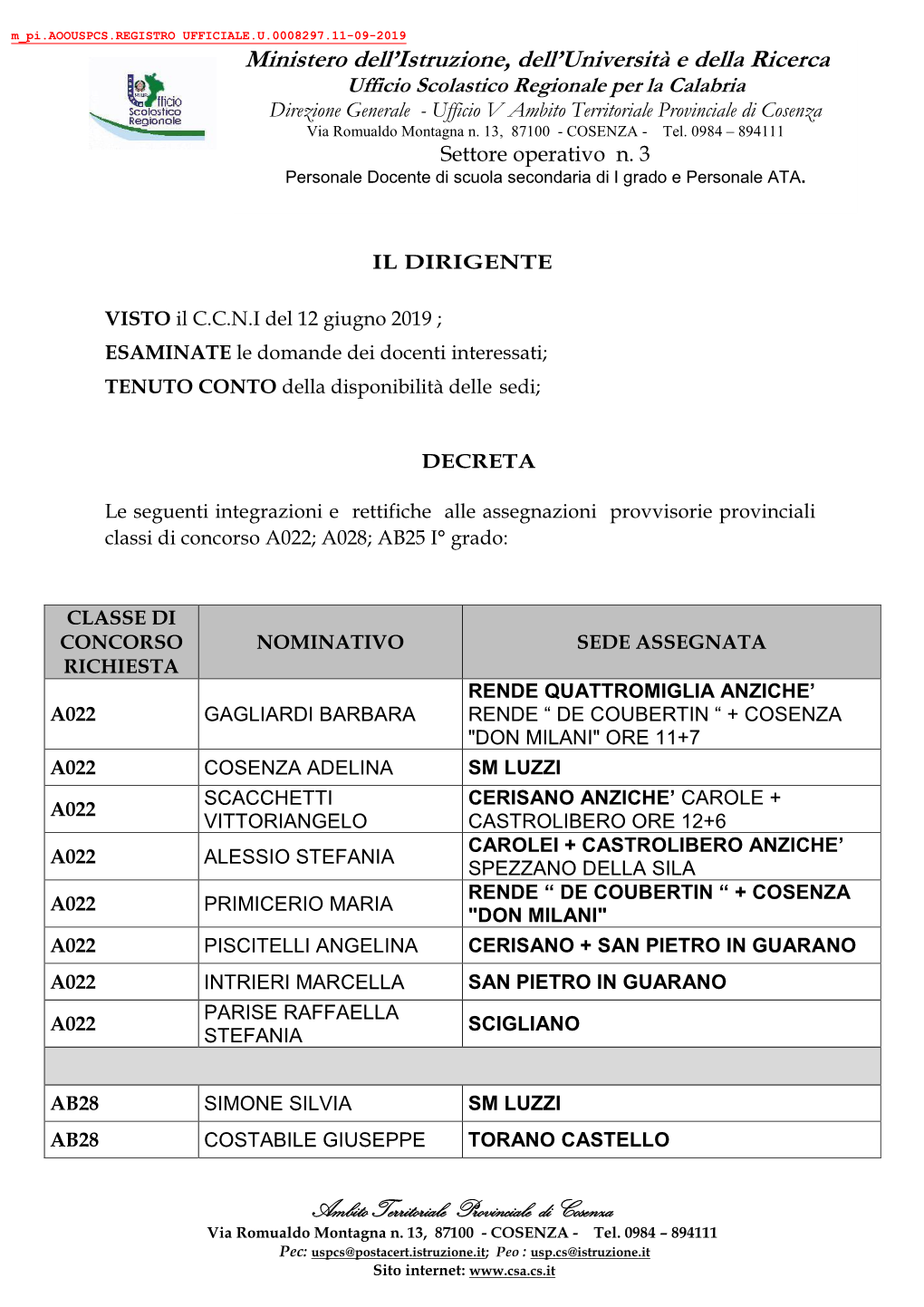 Ministero Dell'istruzione, Dell'università E Della