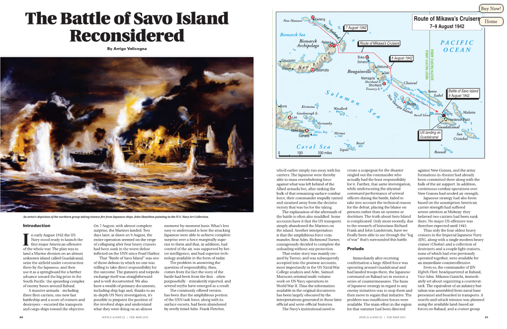 The Battle of Savo Island Reconsidered