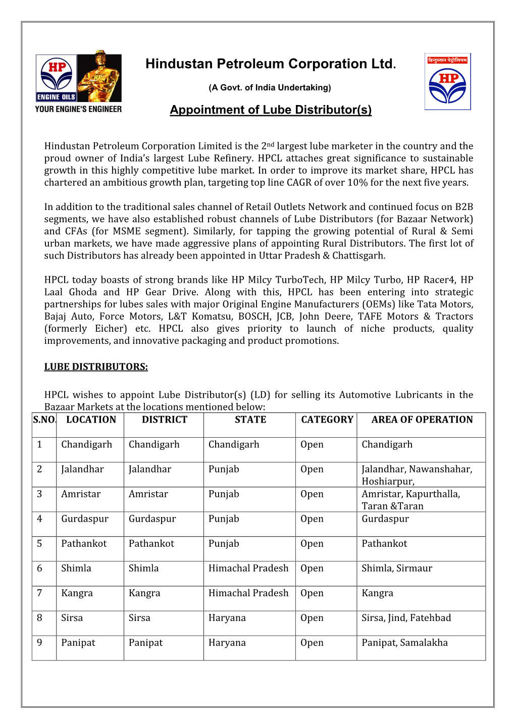 Hindustan Petroleum Corporation Ltd