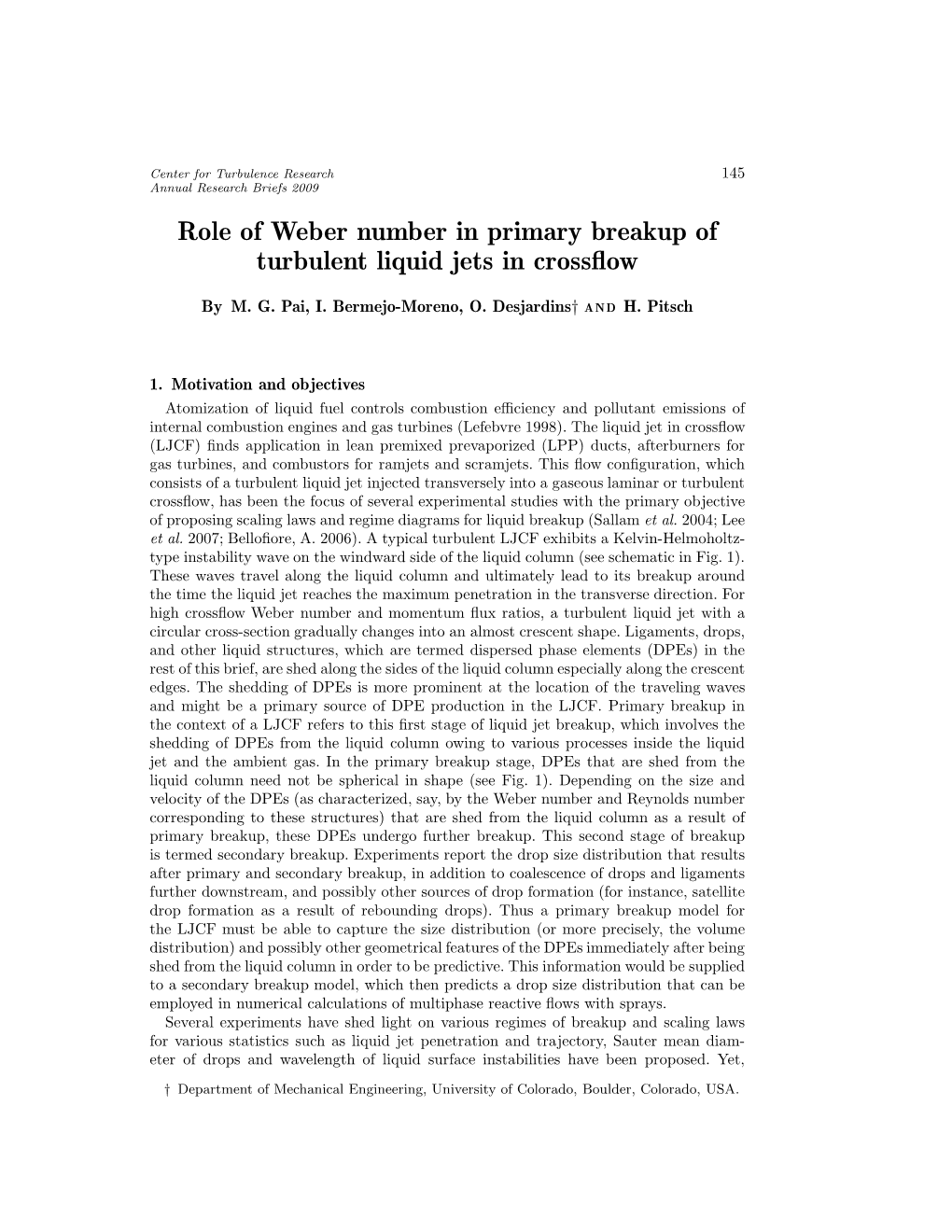 Role of Weber Number in Primary Breakup of Turbulent Liquid Jets in Crossﬂow