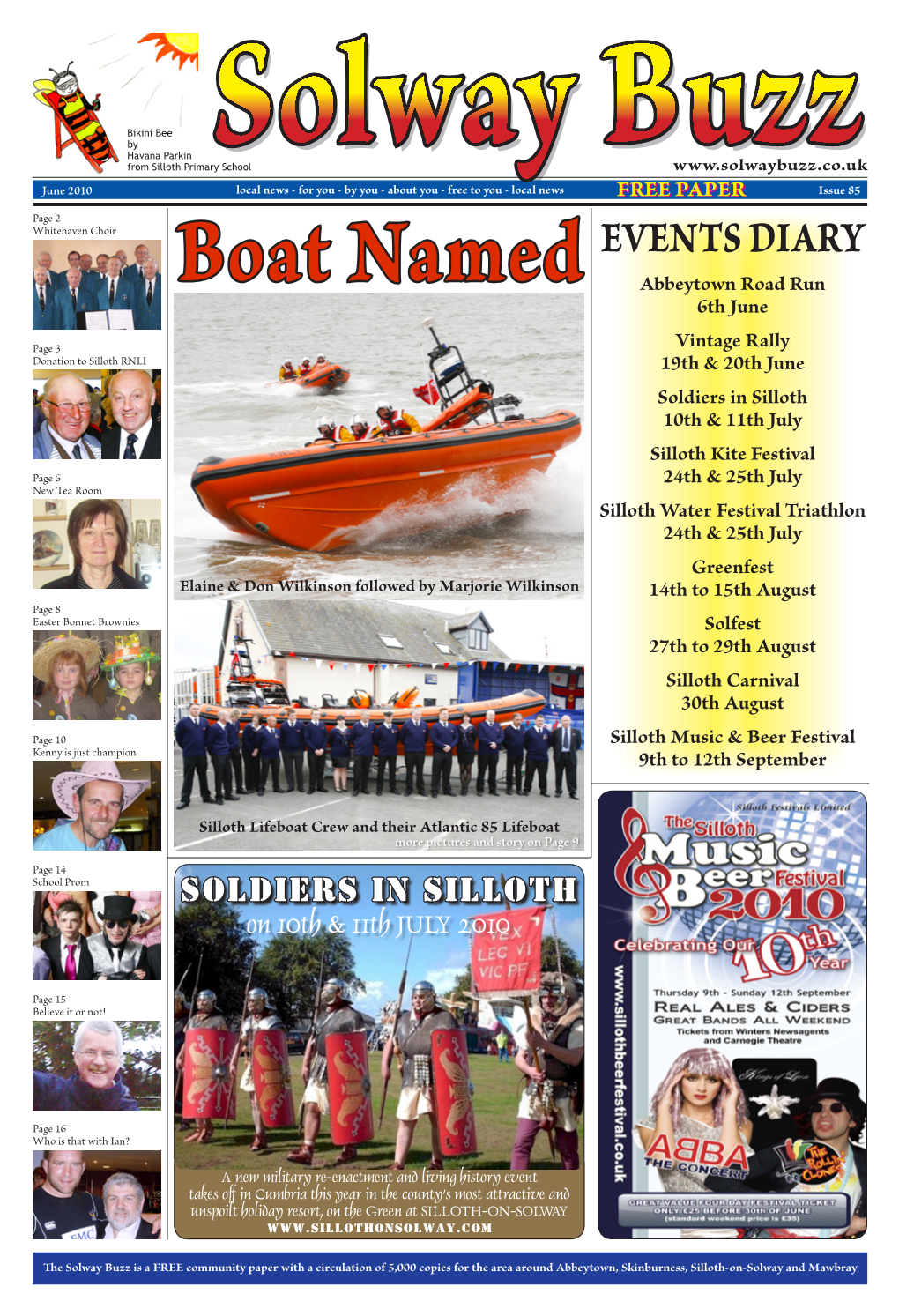 EVENTS DIARY Boat Named Abbeytown Road Run 6Th June