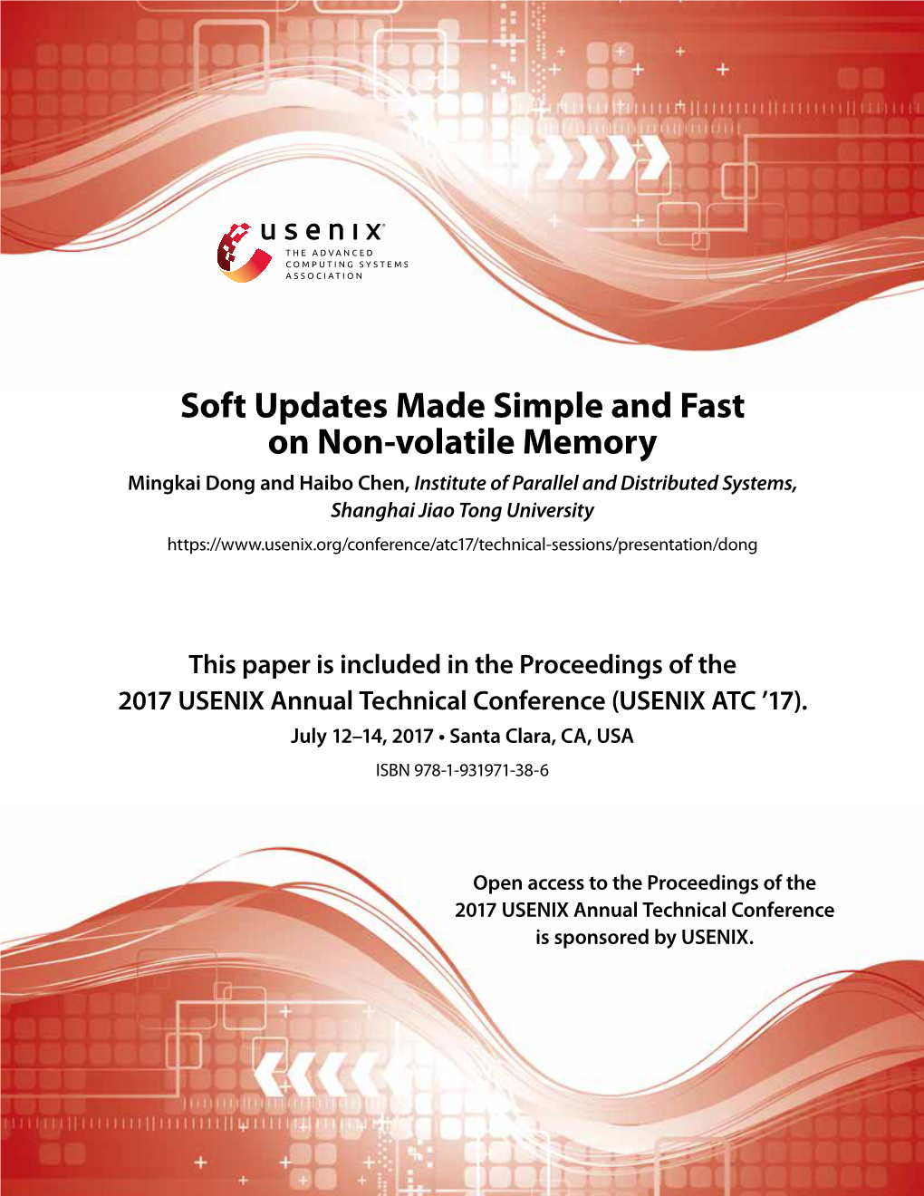 Soft Updates Made Simple and Fast on Non-Volatile Memory