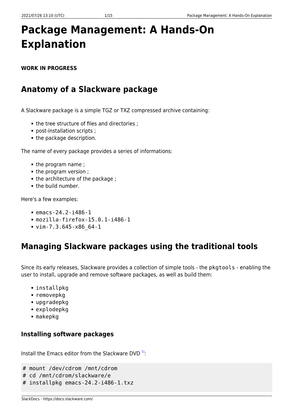 Package Management: a Hands-On Explanation Package Management: a Hands-On Explanation