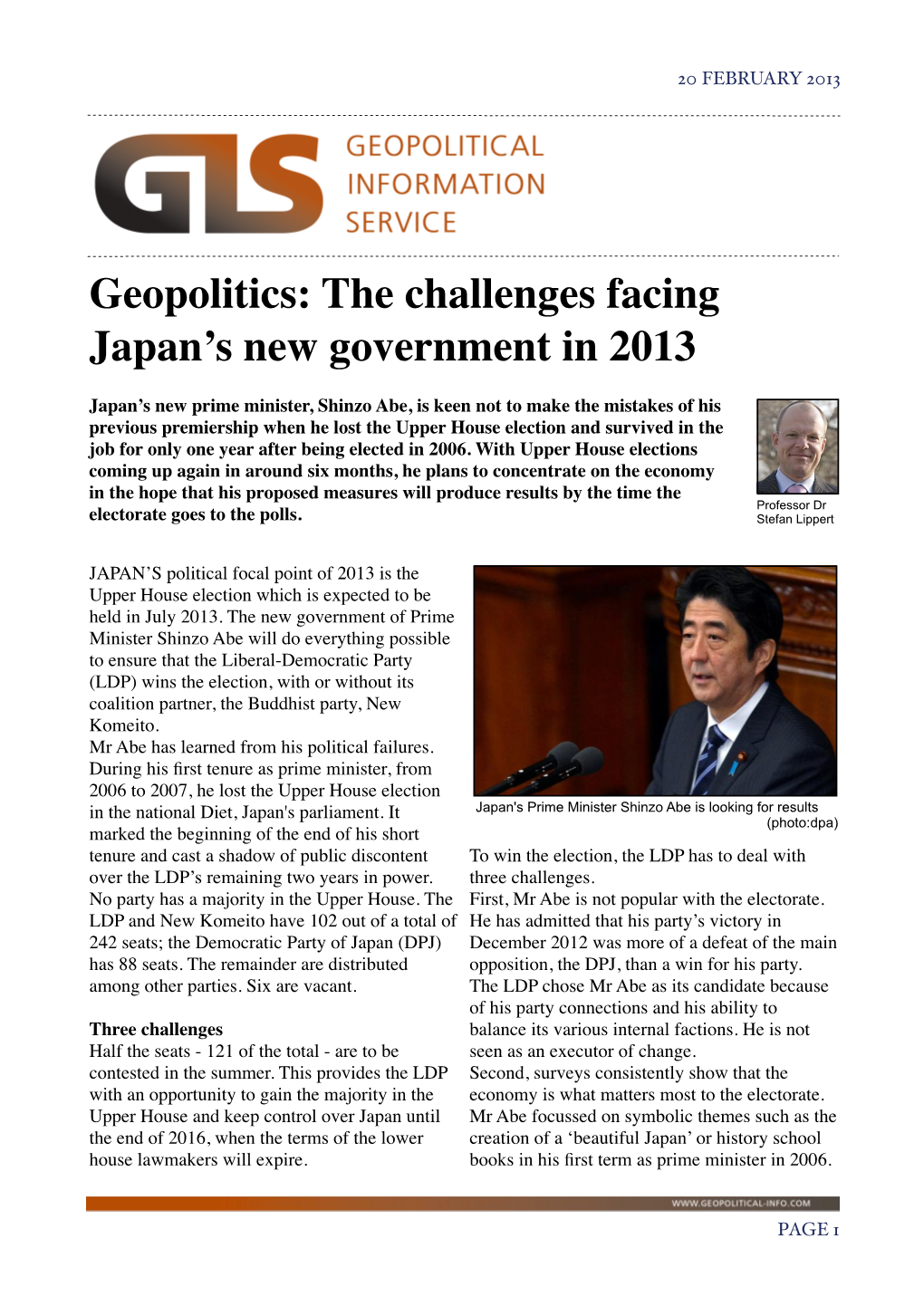 20 Feb 2013 Lippert Japan Energy Outlook 96 Lippert