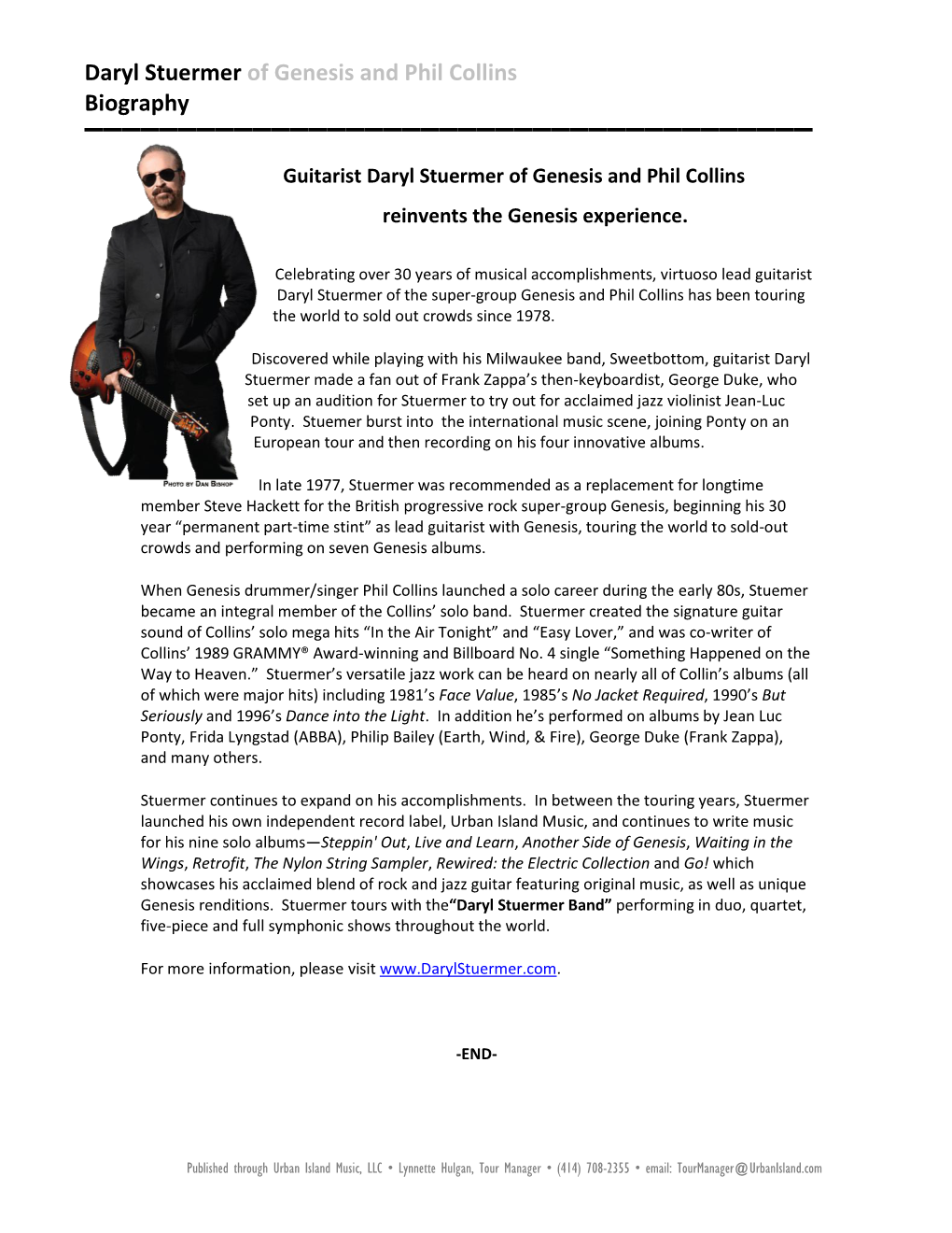 Daryl Stuermer of Genesis and Phil Collins Biography ▬▬▬▬▬▬▬▬▬▬▬▬▬▬▬▬▬▬▬▬▬▬▬▬▬▬▬▬▬▬▬▬▬▬▬▬▬▬▬