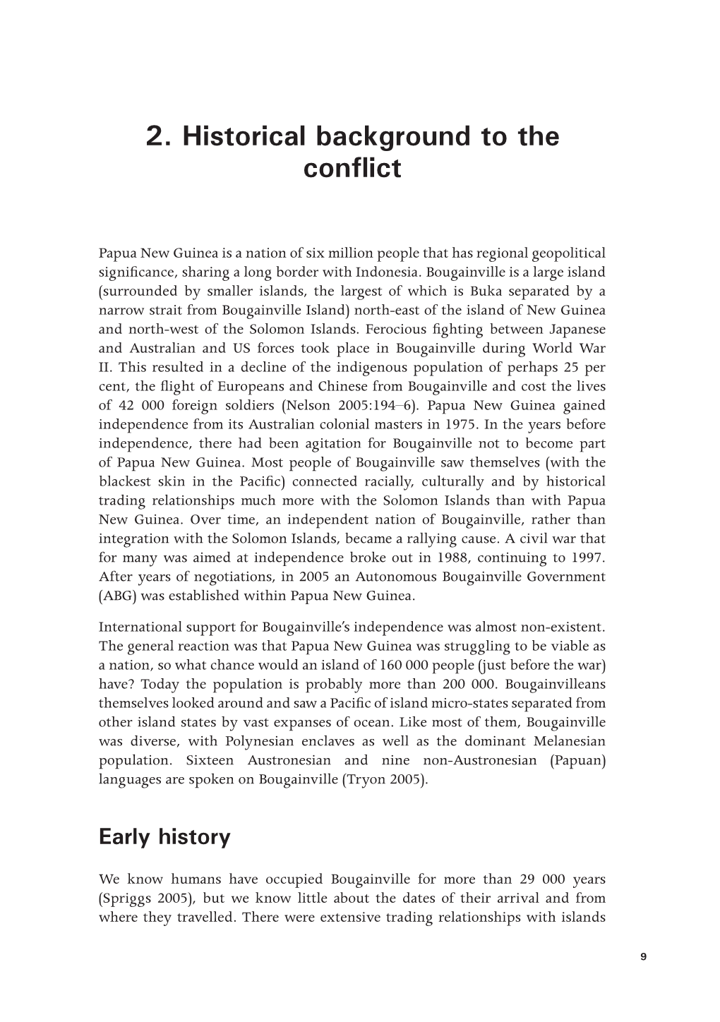 2. Historical Background to the Conflict