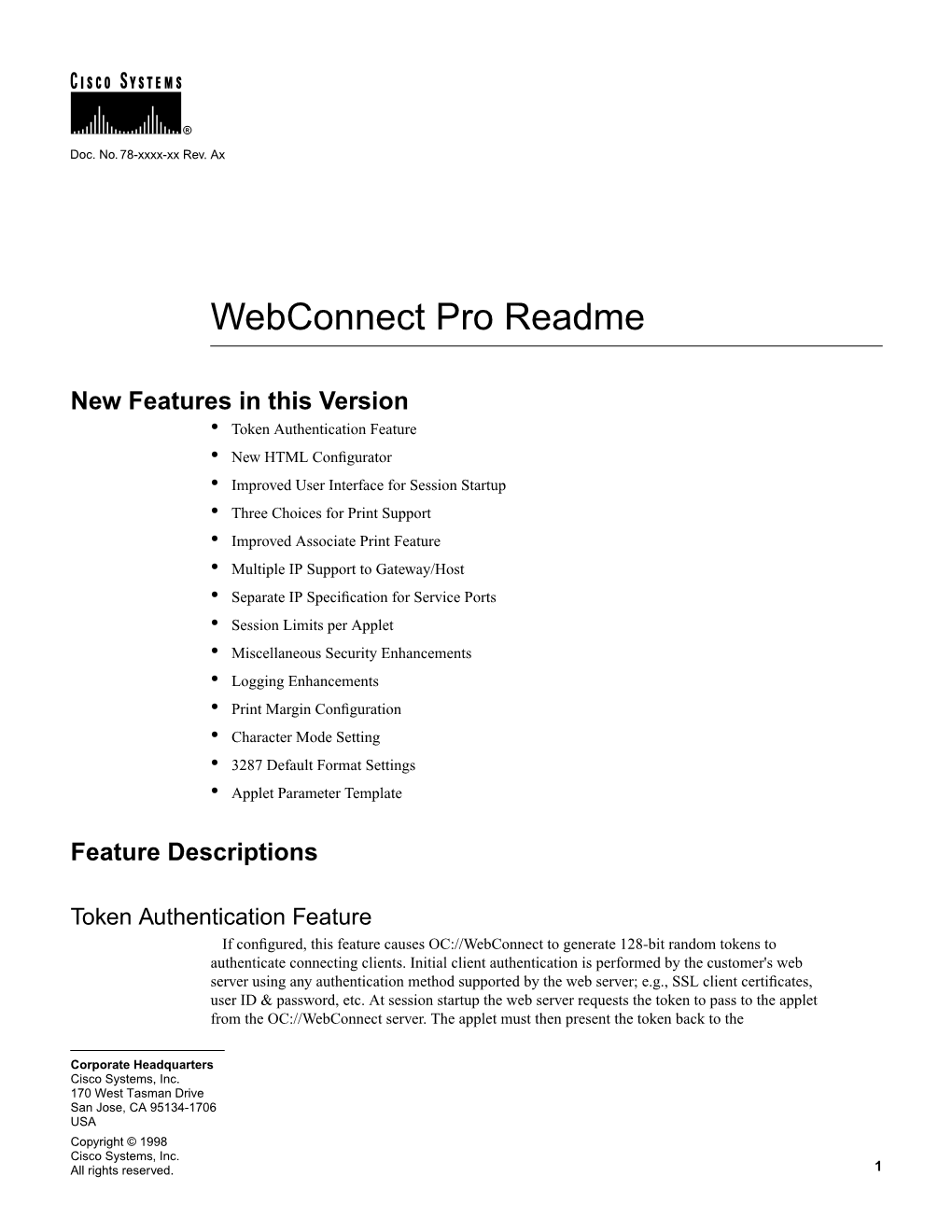 Webconnect Pro Readme