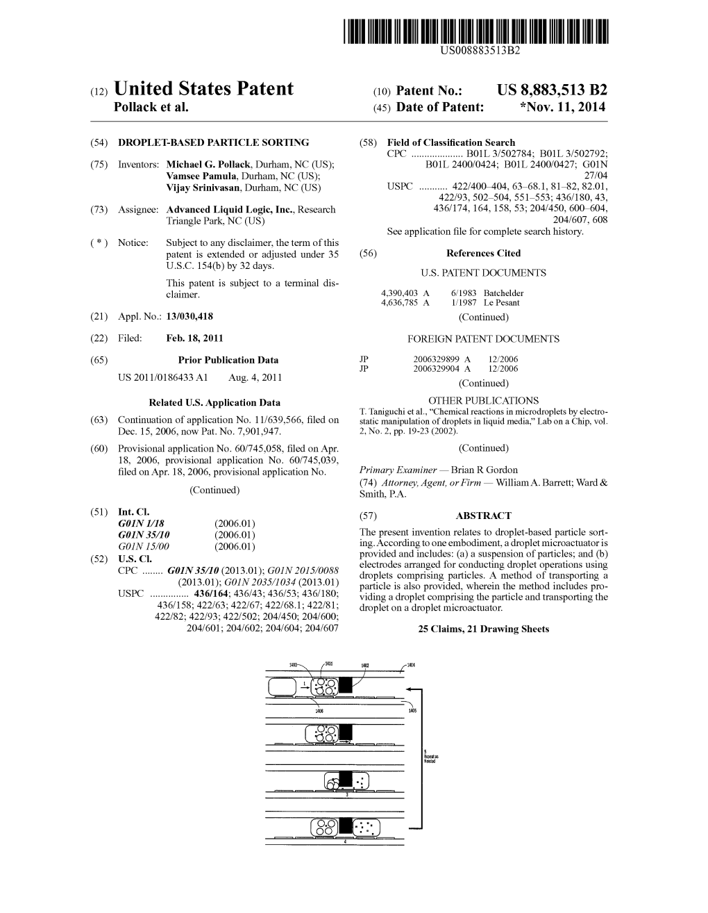 (12) United States Patent (10) Patent No.: US 8,883,513 B2 Pollack Et Al