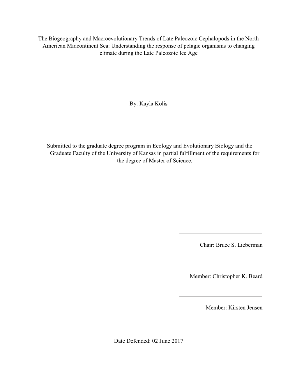 The Biogeography and Macroevolutionary Trends of Late