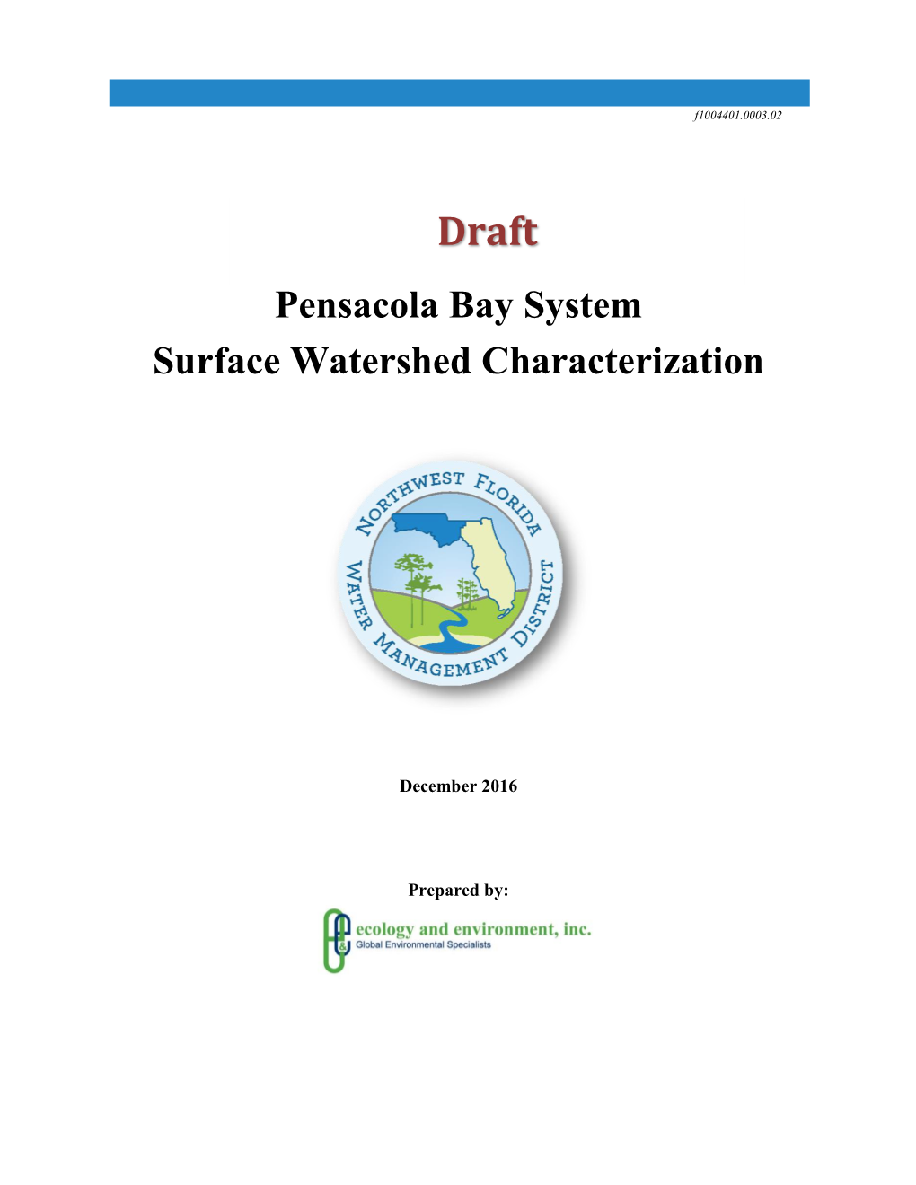 Pensacola Watershed Characterization