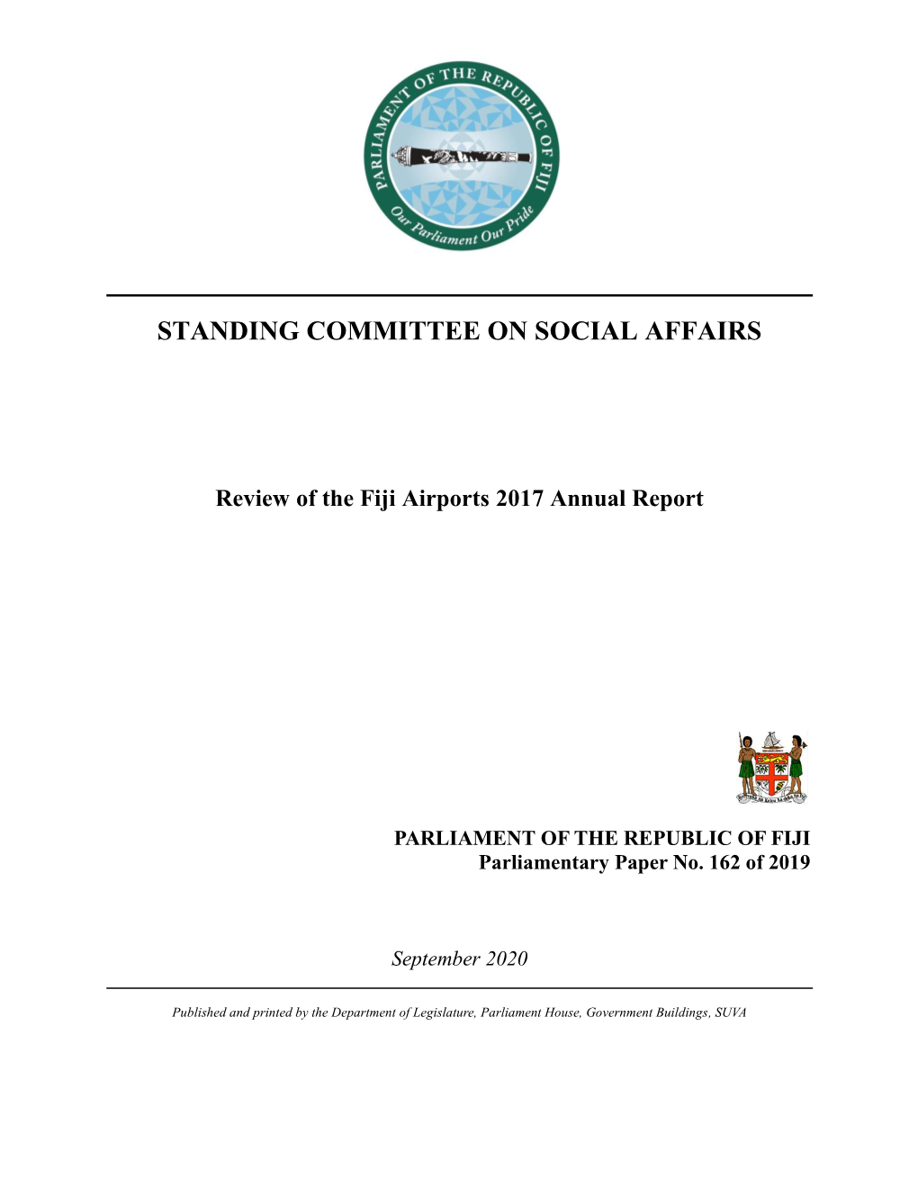 Review of the Fiji Airports 2017 Annual Report