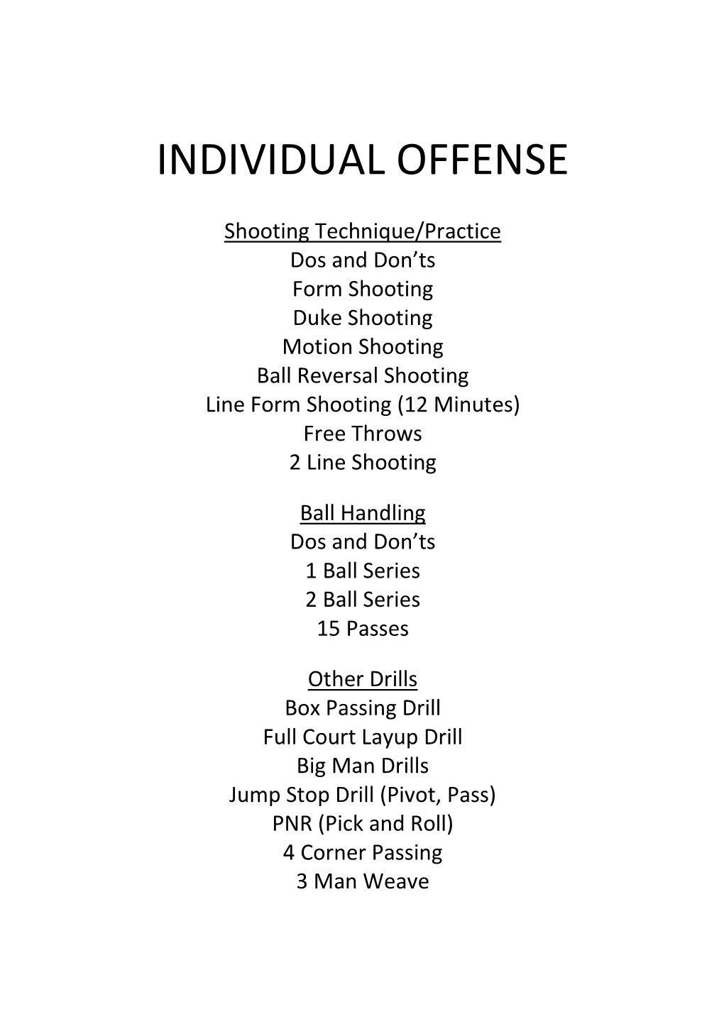 5. Individual Offense