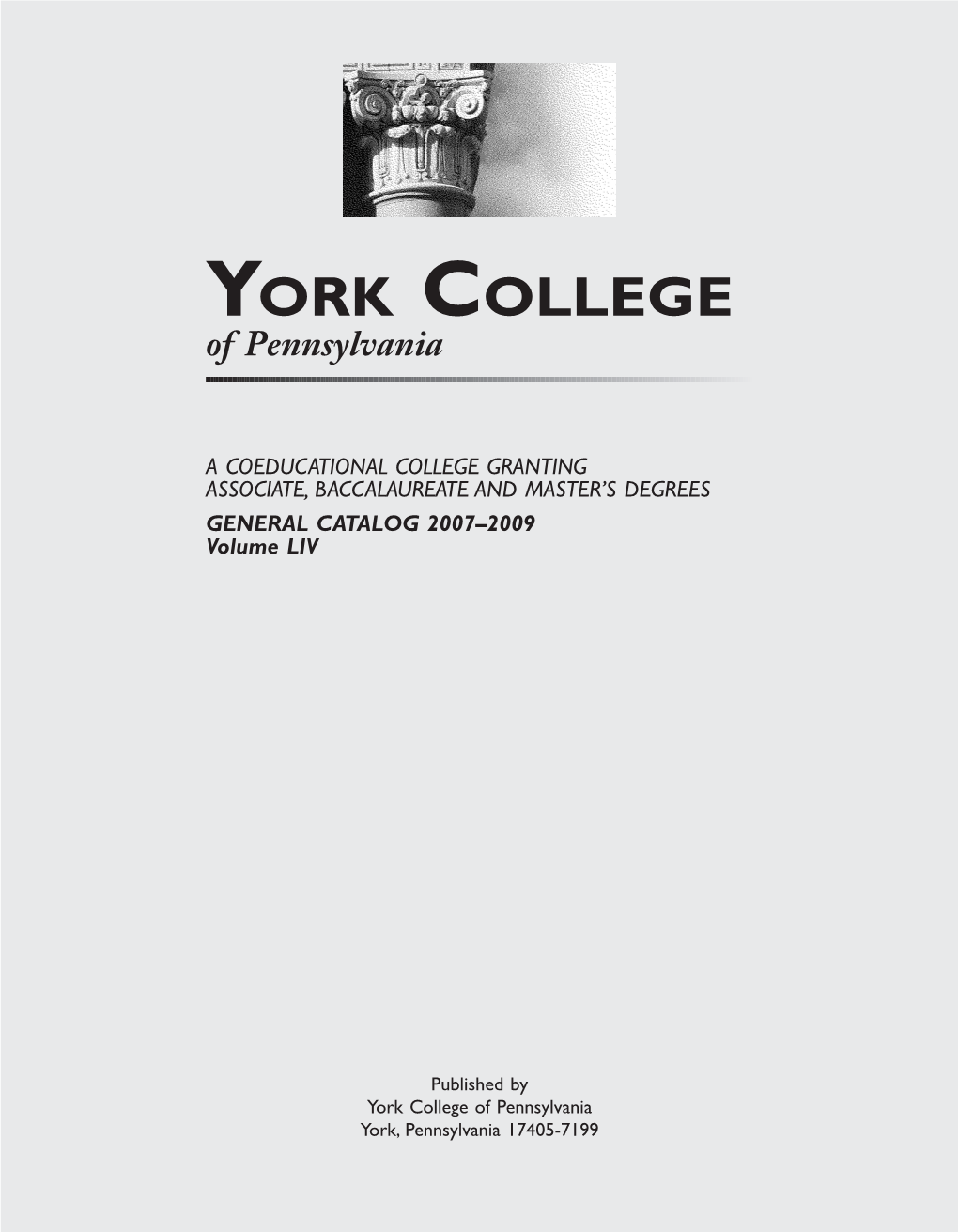 2007-2009 Undergraduate Catalog (Pdf)