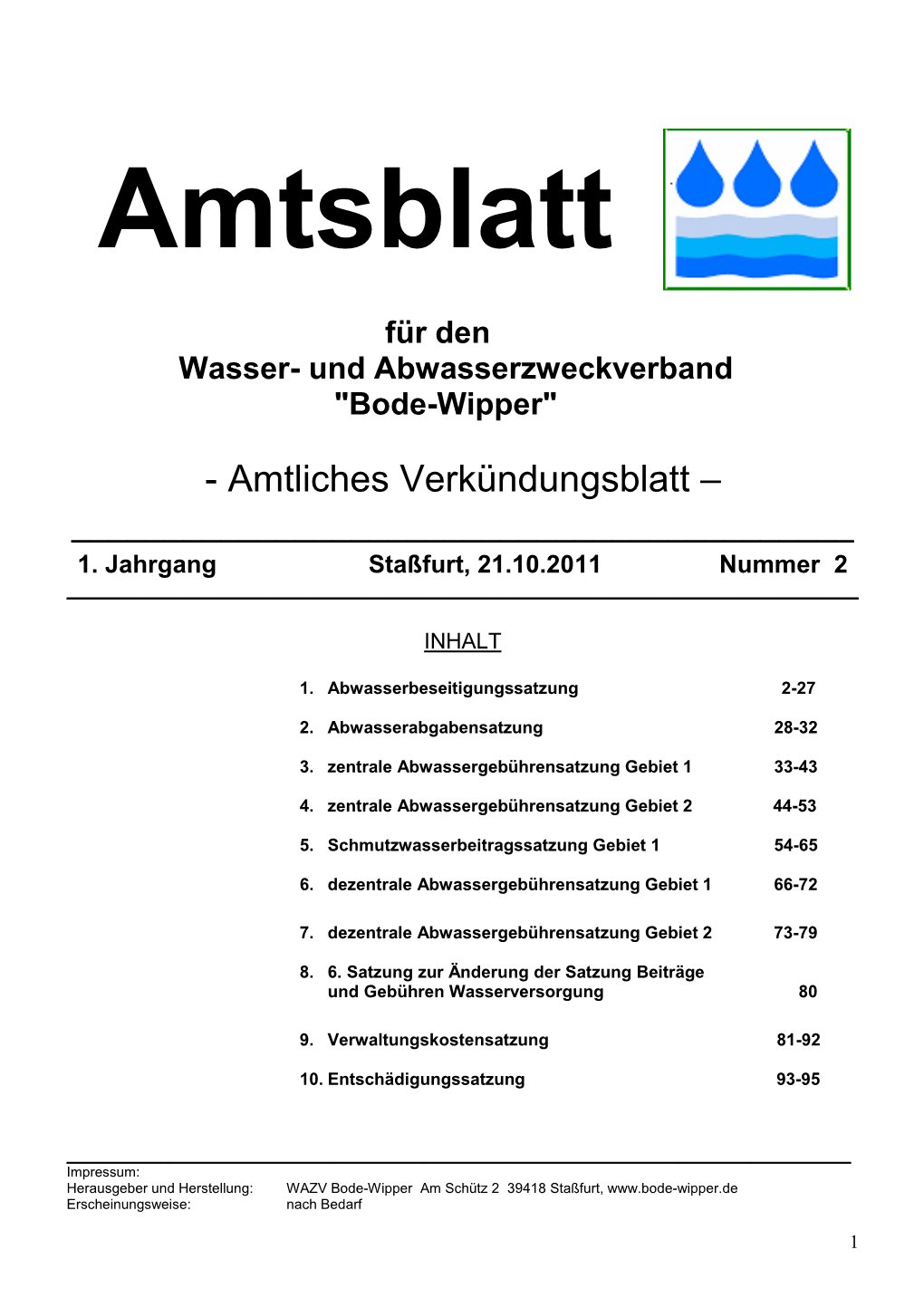 Amtsblatt Nr. 2. Komplett