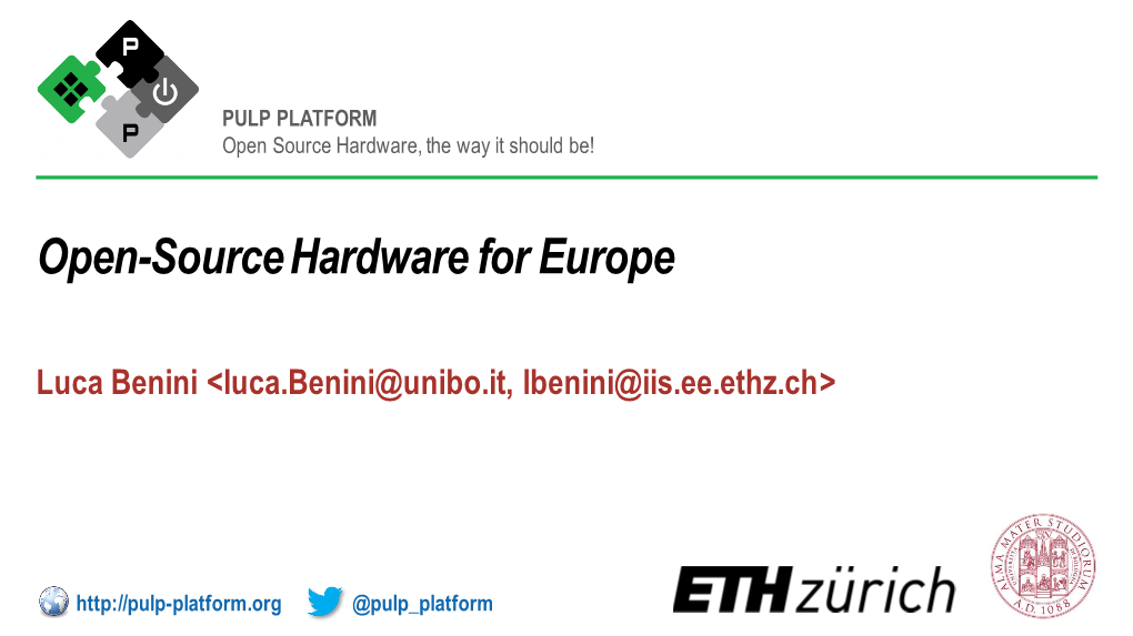 Open-Source Hardware for Europe