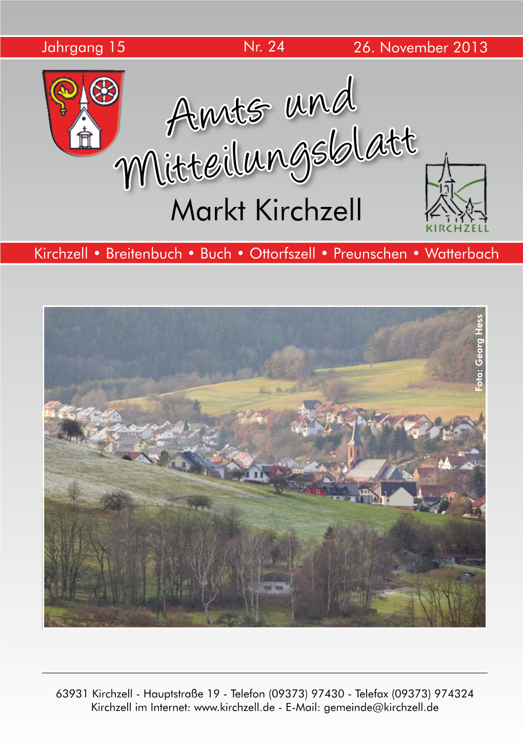 Und Mitteilungsblatt Markt Kirchzell