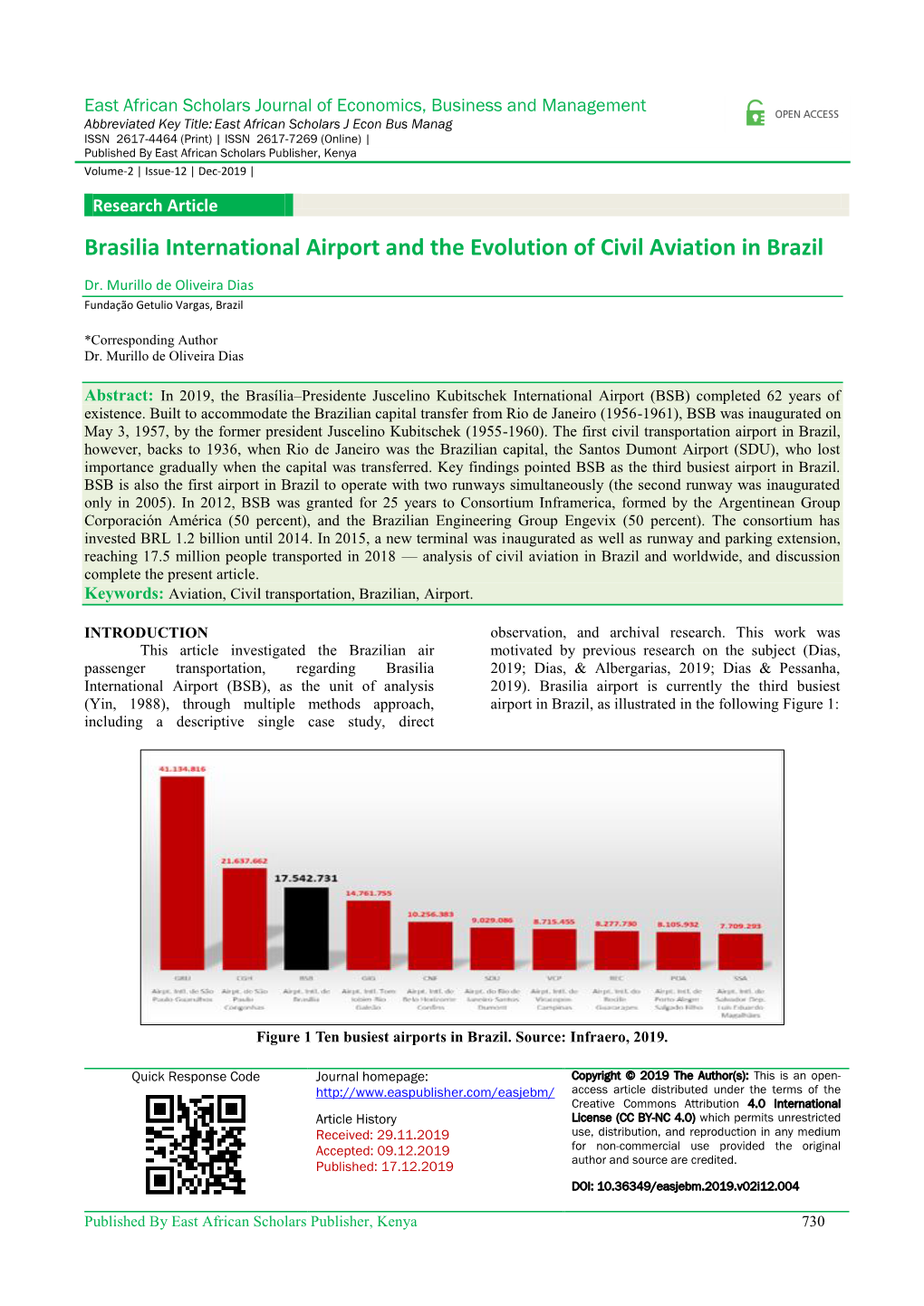 Brasilia International Airport and the Evolution of Civil Aviation in Brazil