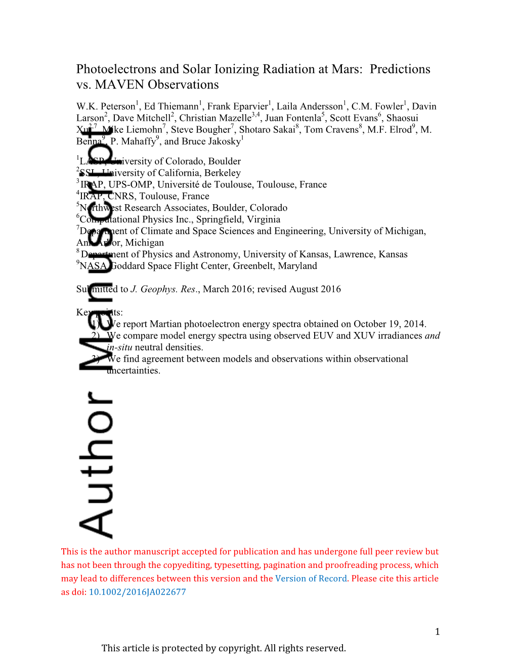 Photoelectrons and Solar Ionizing Radiation at Mars: Predictions Versus MAVEN Observations