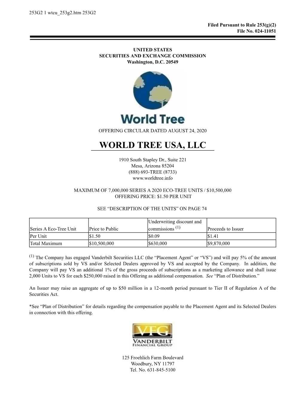 World Tree Usa, Llc
