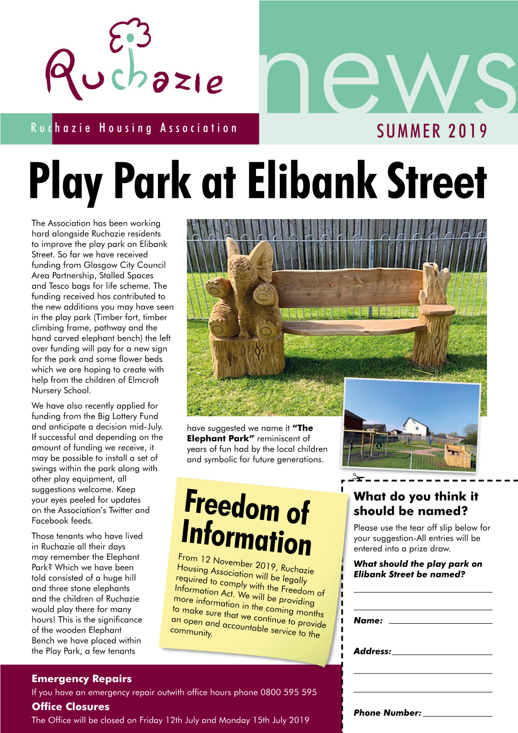 Play Park at Elibank Street