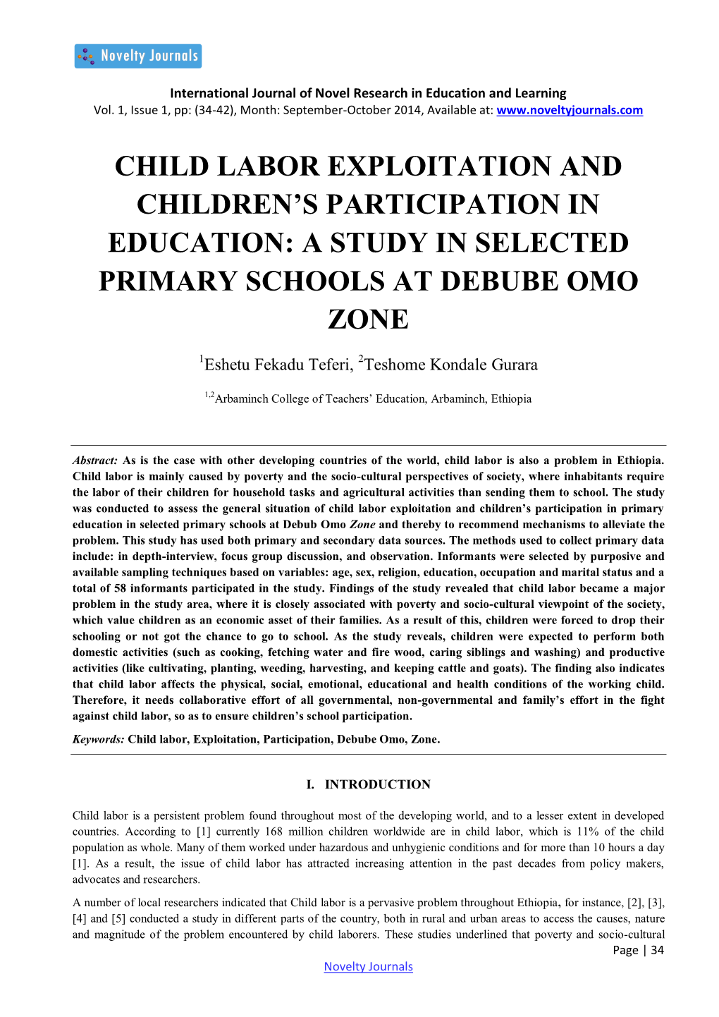 Child Labor Exploitation and Children's