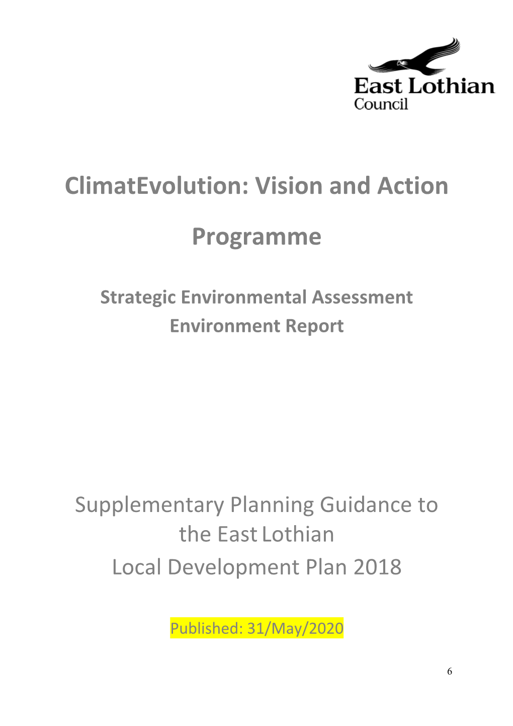 Draft Strategic Environmental Assessment