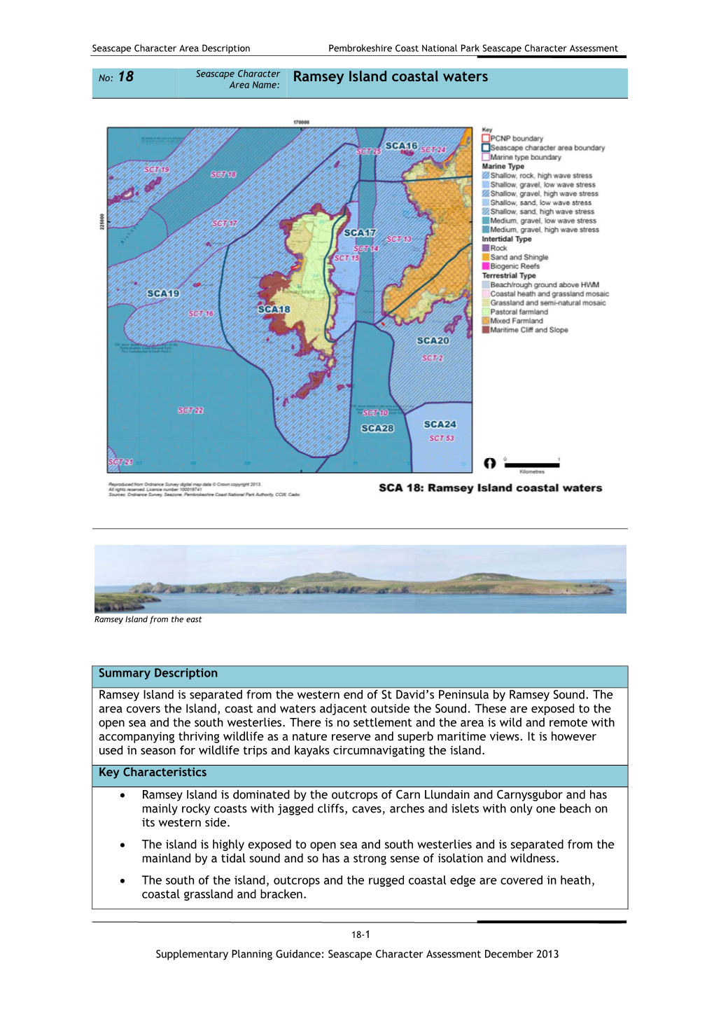 Ramsey Island Coastal Waters Area Name