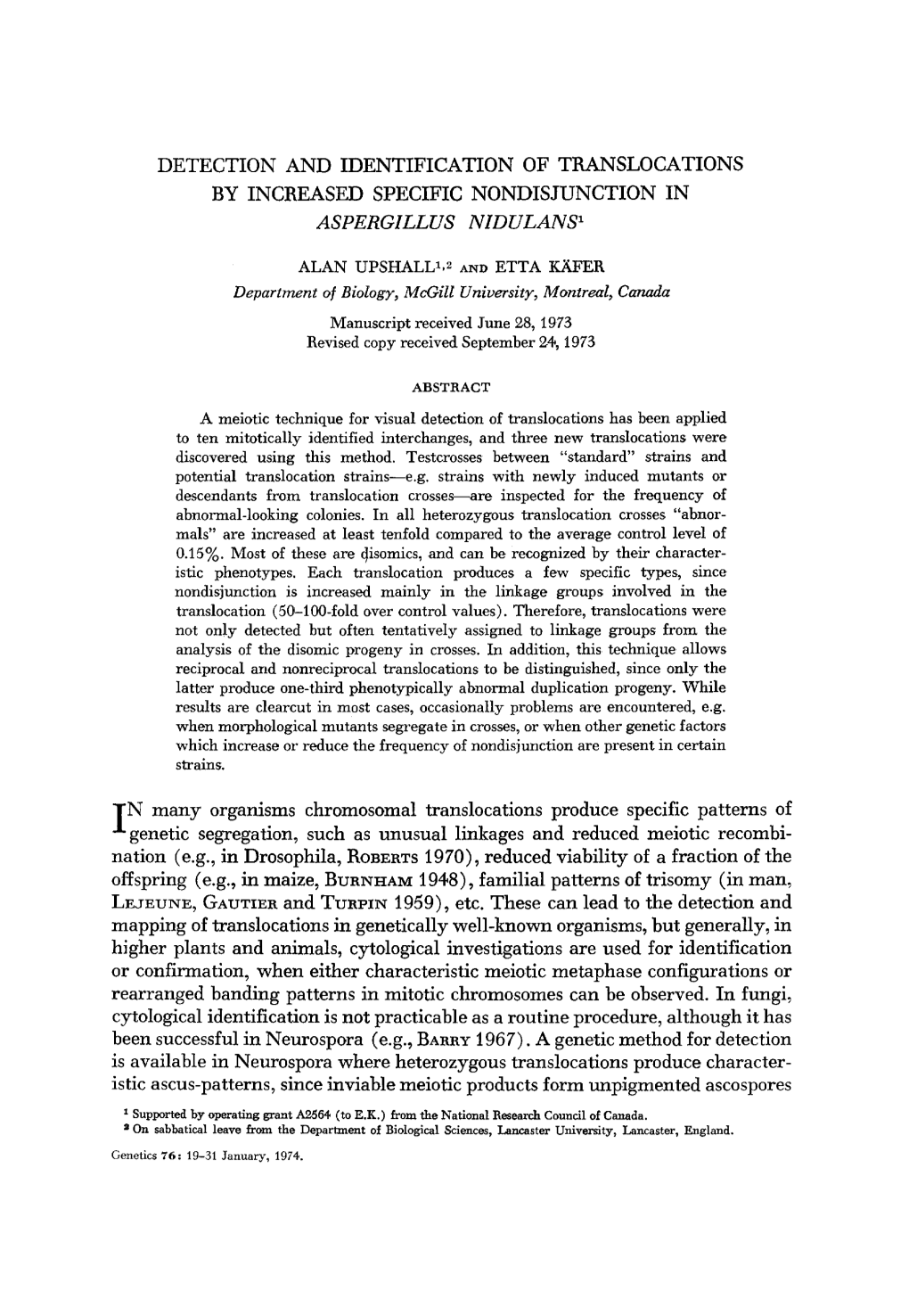 Aspergillus Nidulans