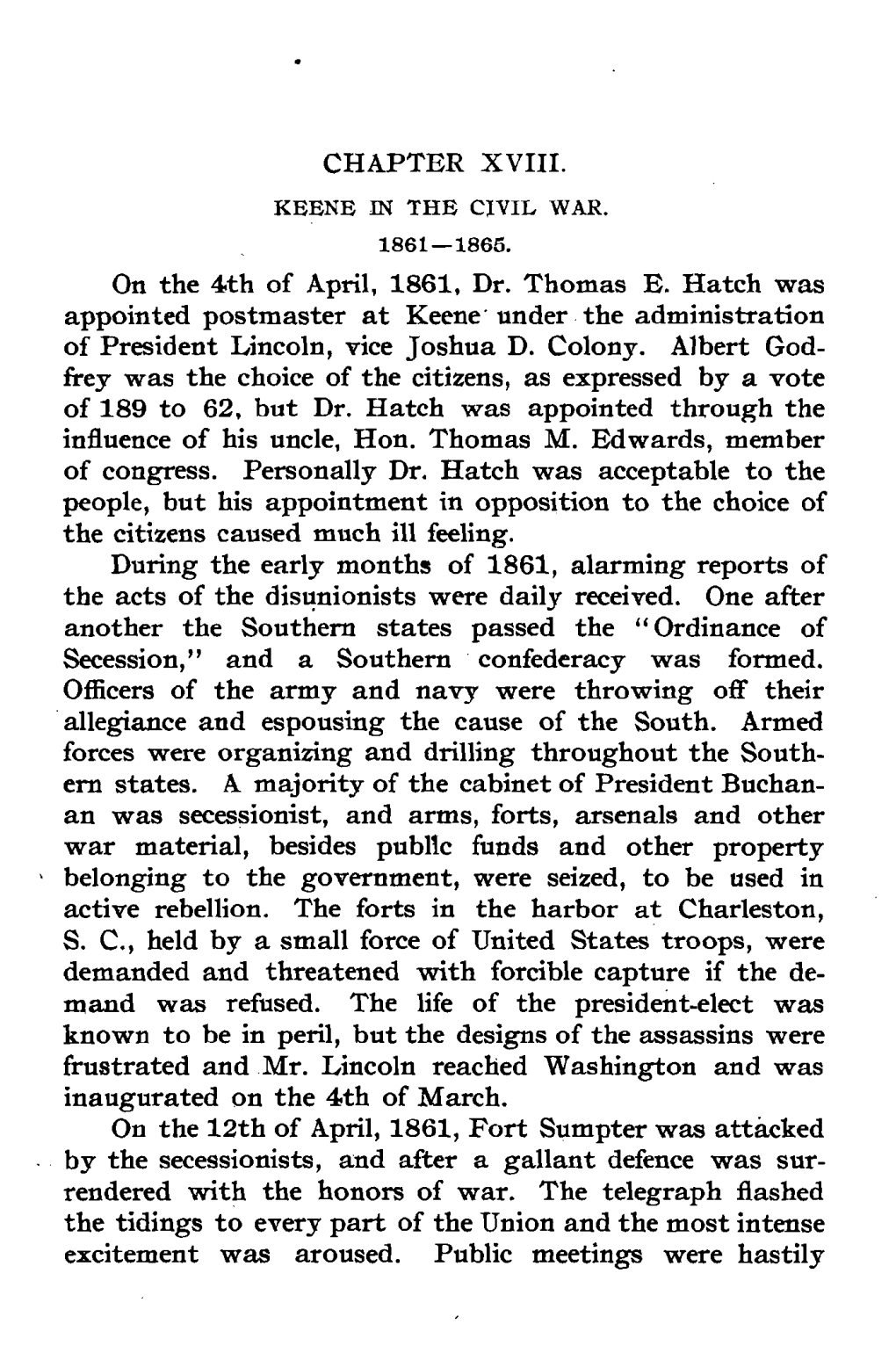 A History of the Town of Keene [New Hampshire] from 1732, When the Township Was Granted by Massachusetts, to 1874, When It Becam