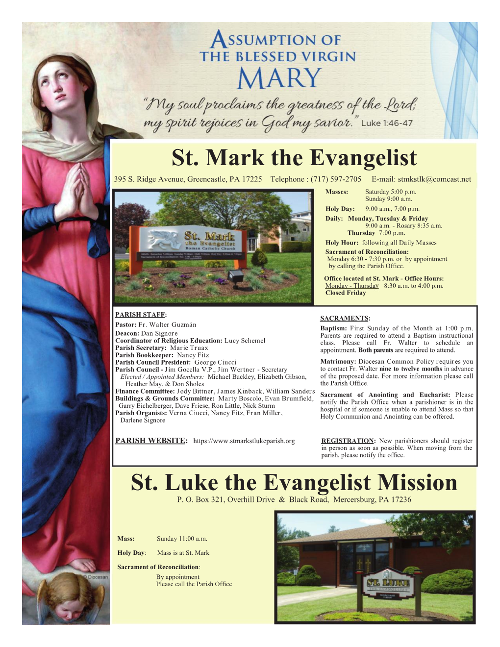 St. Mark the Evangelist St. Luke the Evangelist Mission