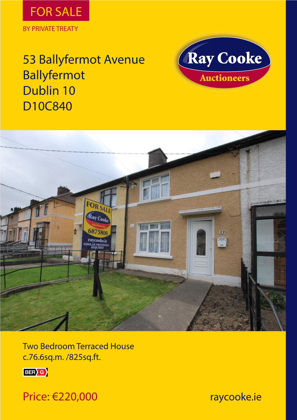 53 Ballyfermot Avenue Ballyfermot Dublin 10 D10C840 for SALE