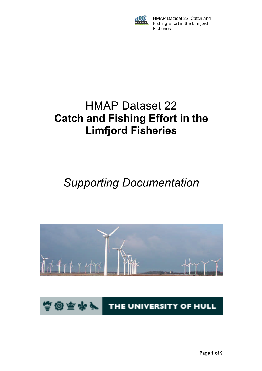 HMAP Dataset 22 Supporting Documentation