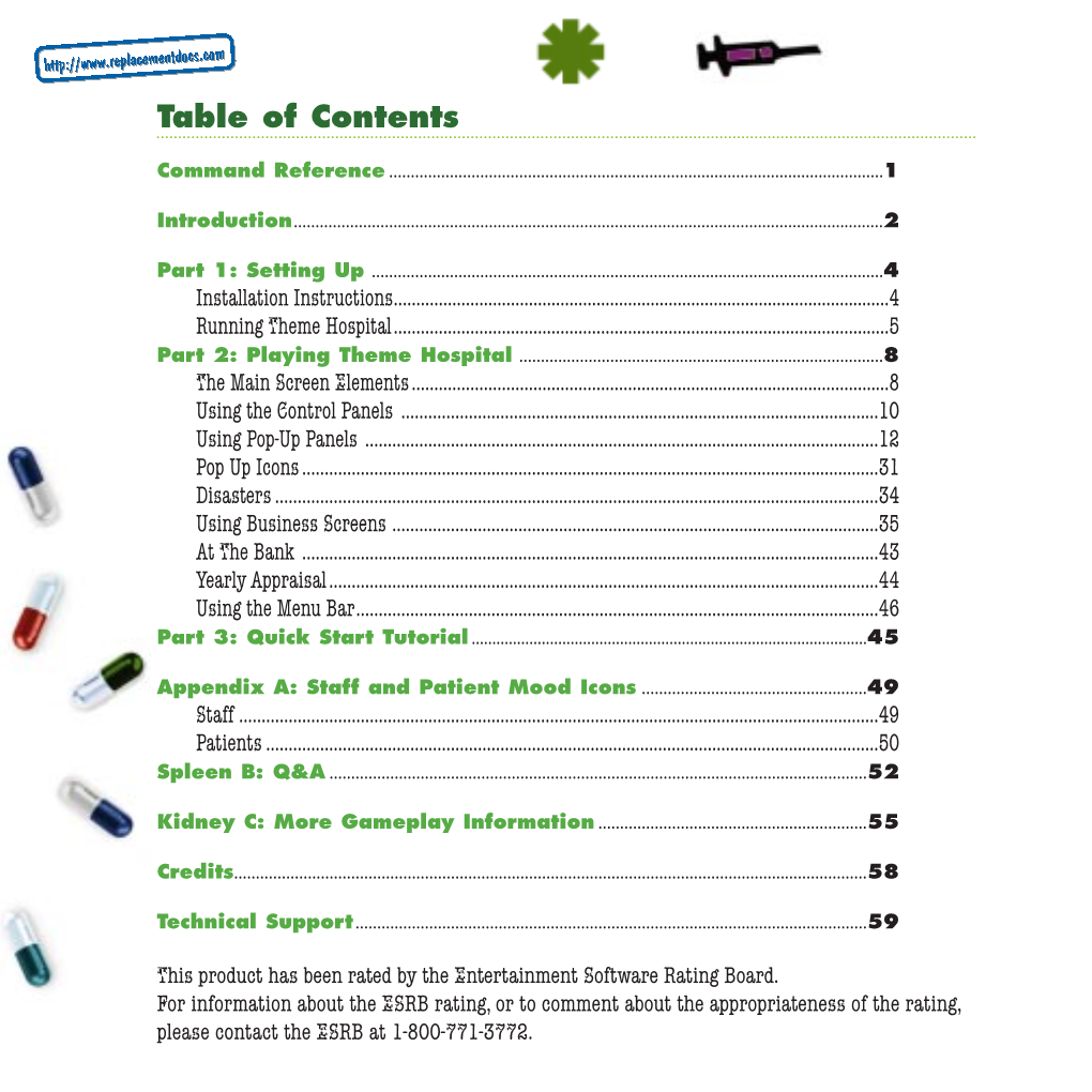 Table of Contents