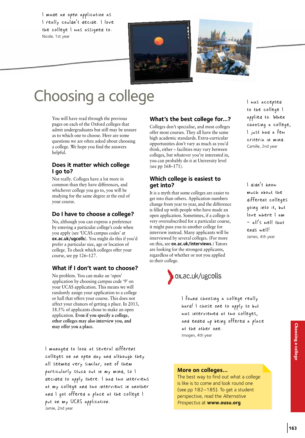 Choosing a College I Was Accepted to the College I You Will Have Read Through the Previous What’S the Best College For...? Applied To