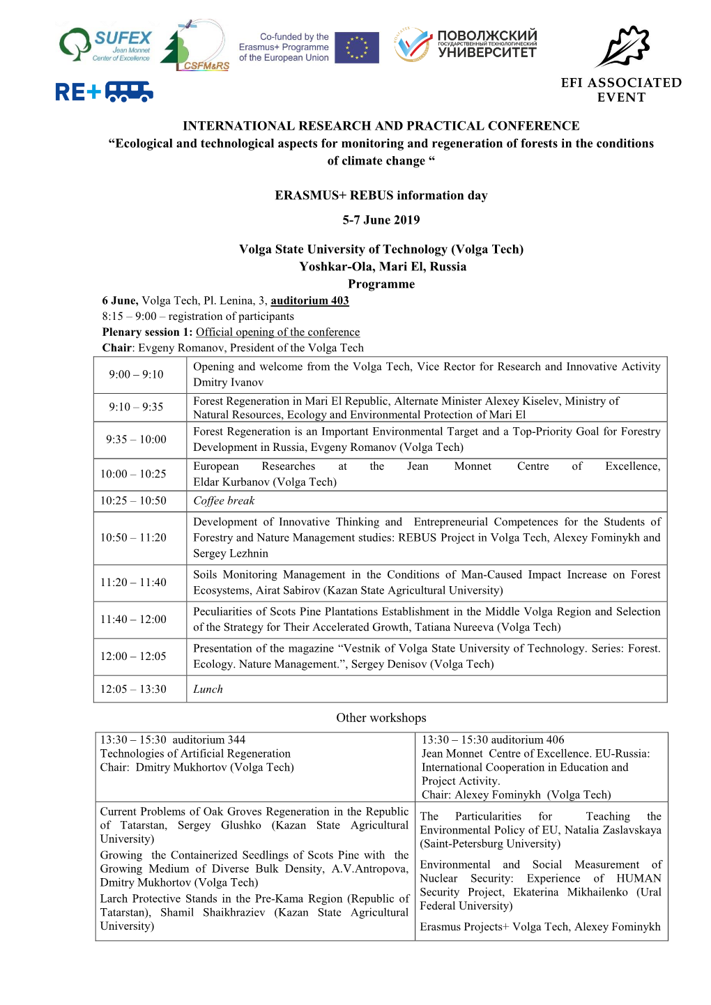 The Conference Programme