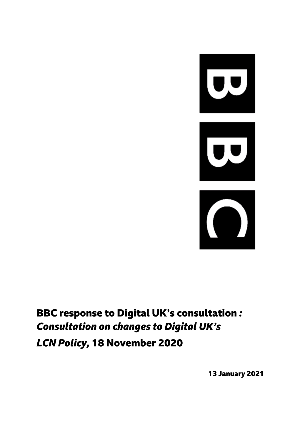 BBC Response to Digital UK's Consultation