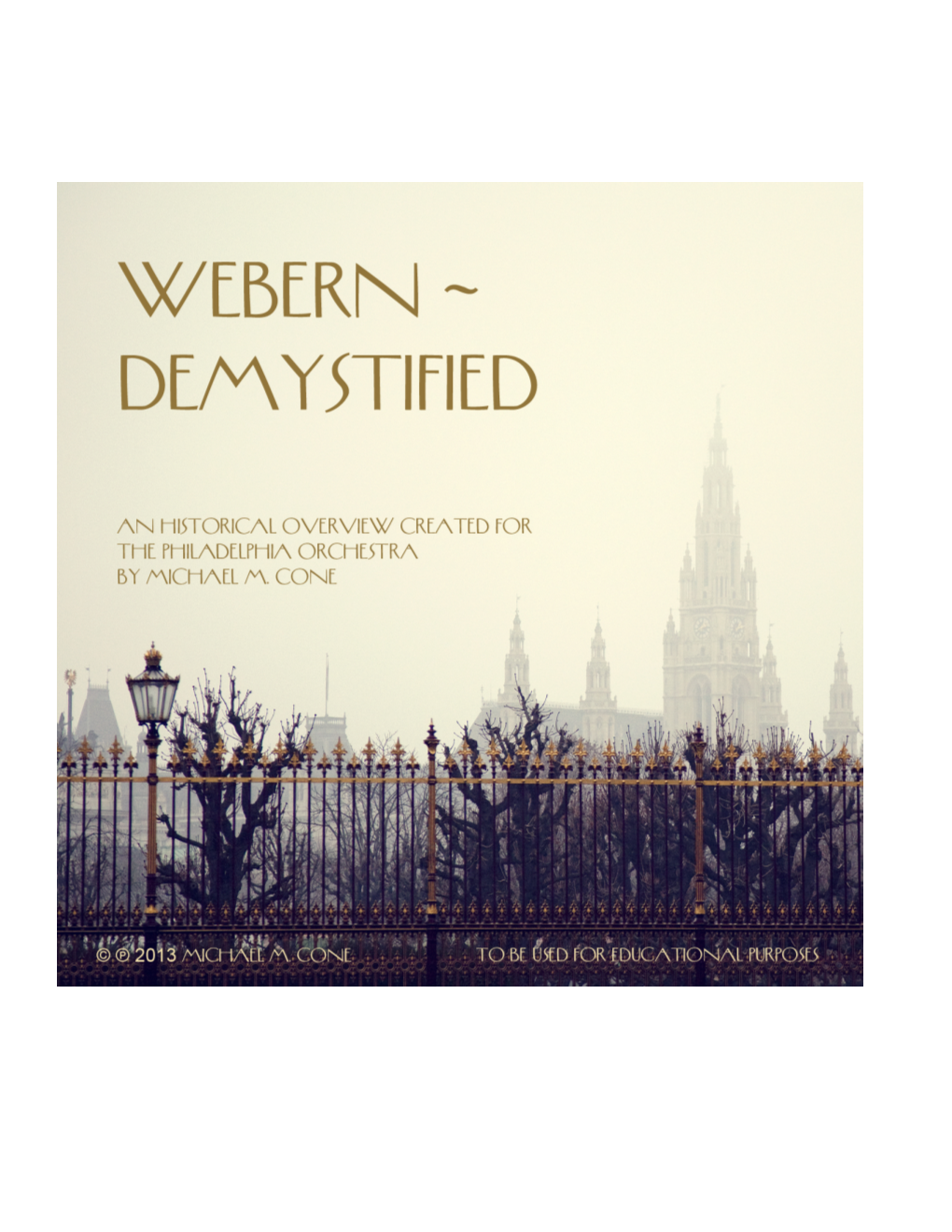 Webern Demystified