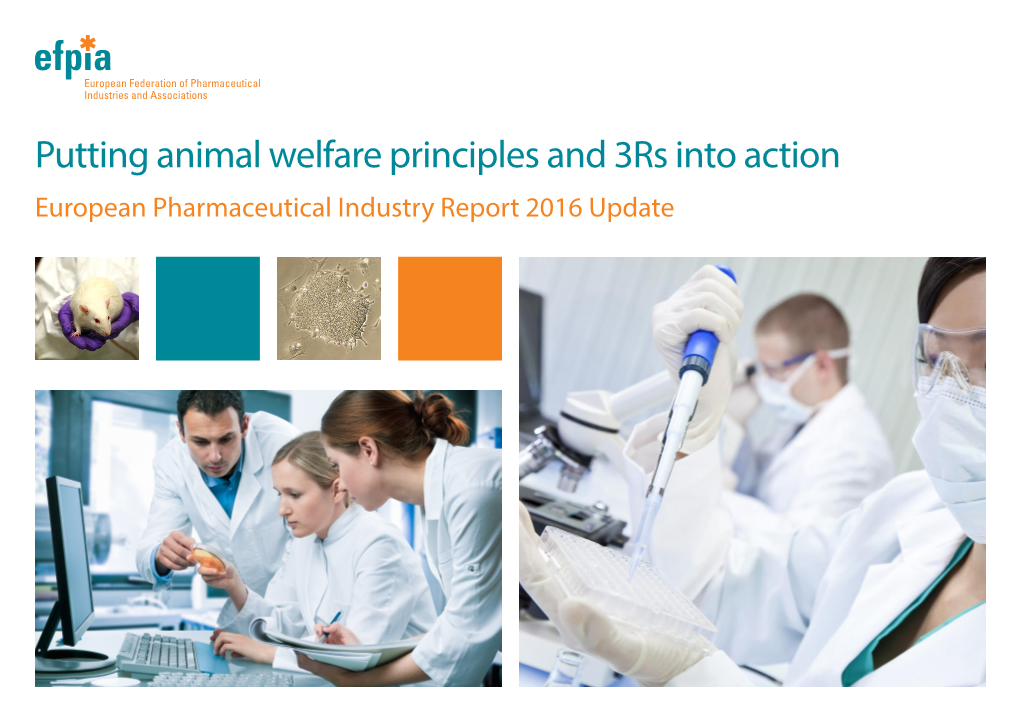 Putting Animal Welfare Principles and 3Rs Into Action