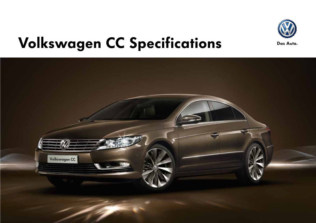 Volkswagen CC Specifications Das Auto