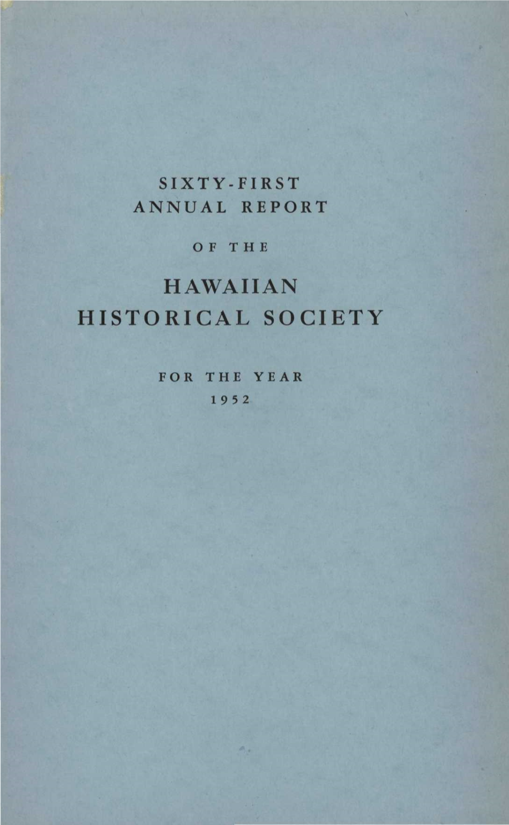 Hawaiian Historical Society