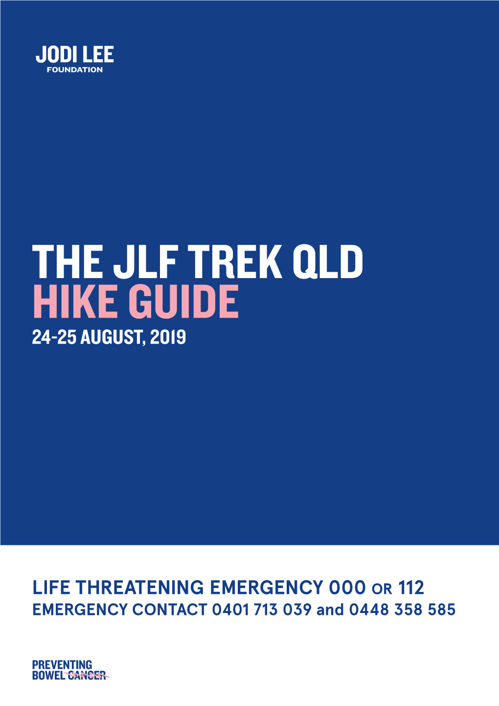 The Jlf Trek Qld Hike Guide 24-25 August, 2019